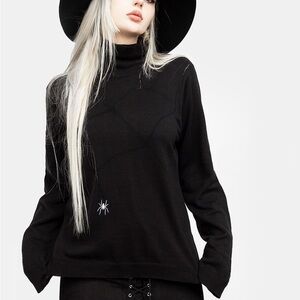 Disturbia Lolth Relaxed Fit Pointelle Jumper